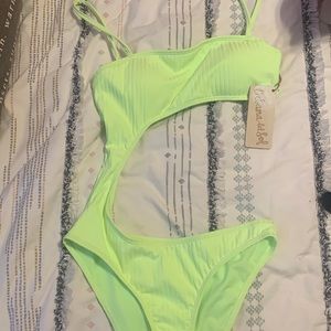 NEON GREEN SEXY ONE PIECE NEW